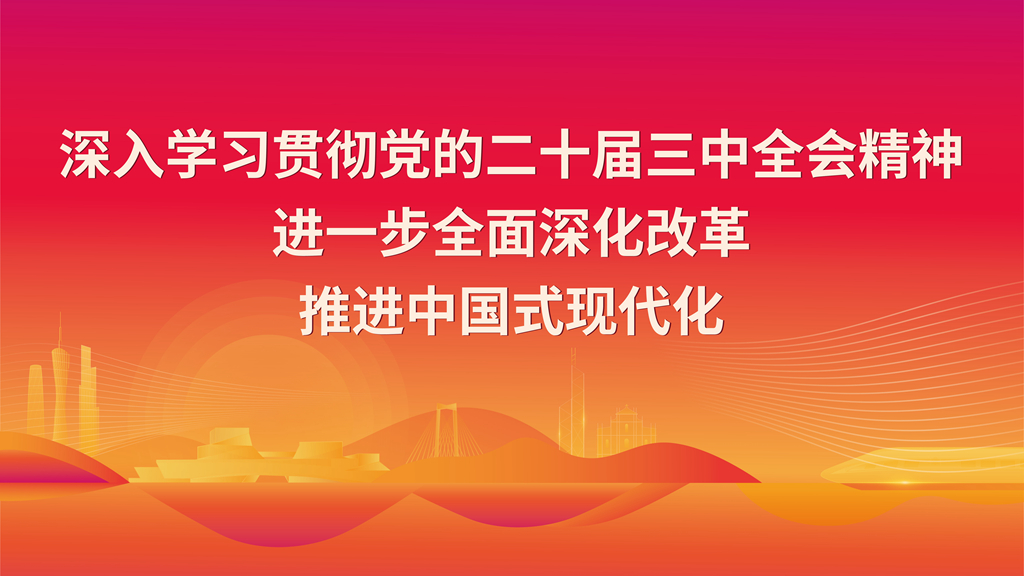 深入学习贯彻党的二十届三中全会精神 进一步全面深化改革推进中国式现代化